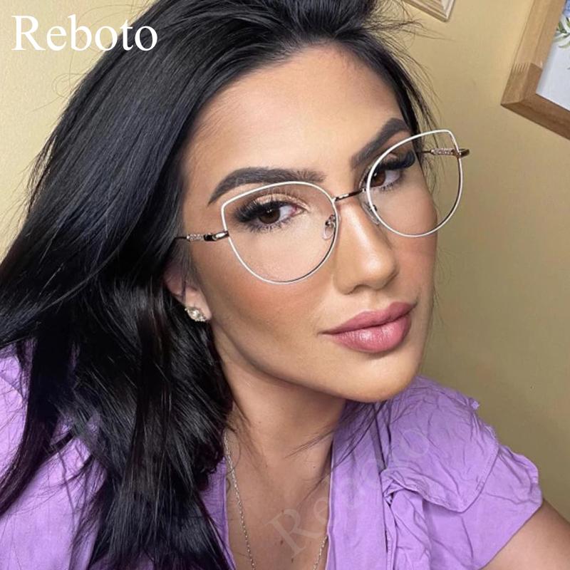 Стильные Очки Кошачий Глаз Женские Модные Прозрачные Оптические Очки Женская Мода Градиентные Серые Солнцезащитные Очки Женские Очки