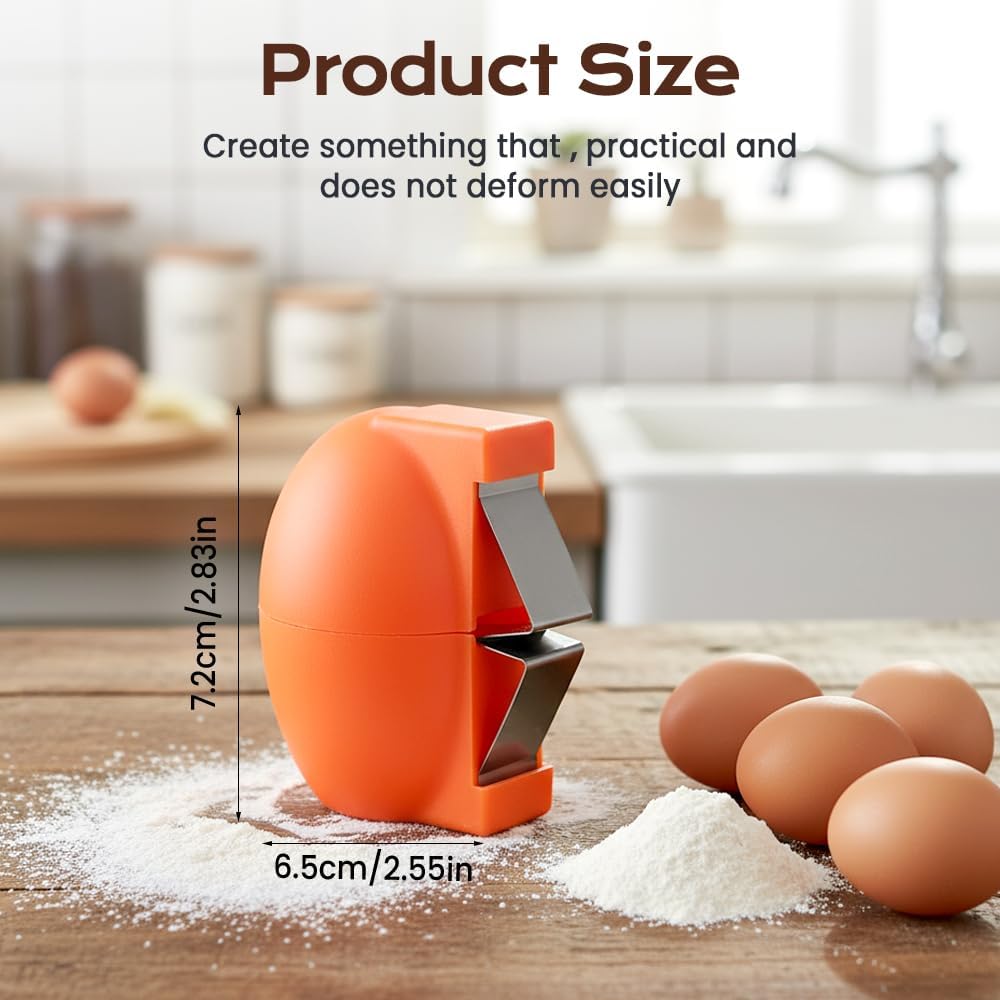 Stainless Steel Egg Shell Cutter, 2026 Handheld Opener for Raw & Hard Boiled Eggs, Easy Cracking & Peeling Kitchen Tool