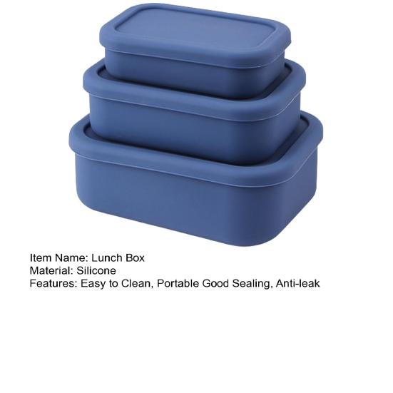 3 шт. 300/700/1300 мл ланч-бокс с крышкой, хорошо герметизируется, пригоден для использования в микроволновой печи, пикника, похода, портативный контейнер для еды для ежедневного использования