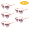Забавные универсальные солнцезащитные очки Love Heart Shaped Sunglasses Women Big Frame Fashion Cute Retro Vintage Sun Protection Glasses