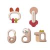 Baby Rattle Teether Set Soft Plastic Chewable Teether Toys Educational Learning Toys for 0 To 1