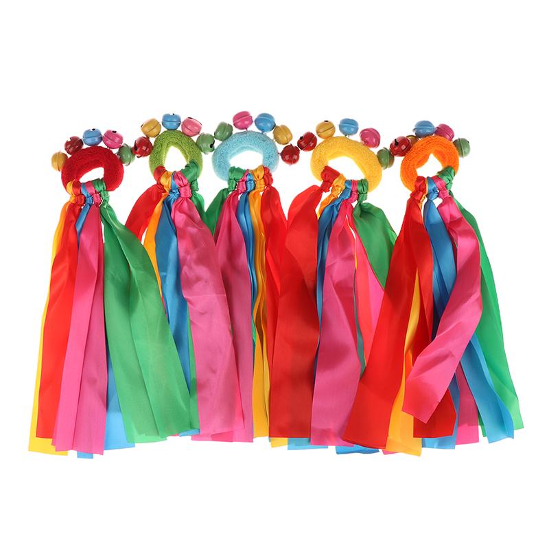 1 шт. Детская лента на запястье, командный спортивный помпон, чирлидинг, большой помпон, клубный танцевальный реквизит, эластичный браслет с эластичной веревкой