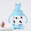 Cow Shaped Straw Cup 3-12 Years Drinking Cup 270ml Baby Wide Mouth Water Cup Silicone Straw Inverted No Leakage