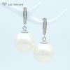 Fashion Colorful Round Simulated-pearl Drop Earrings For Women Wedding Party Rose Gold Color Jewelry