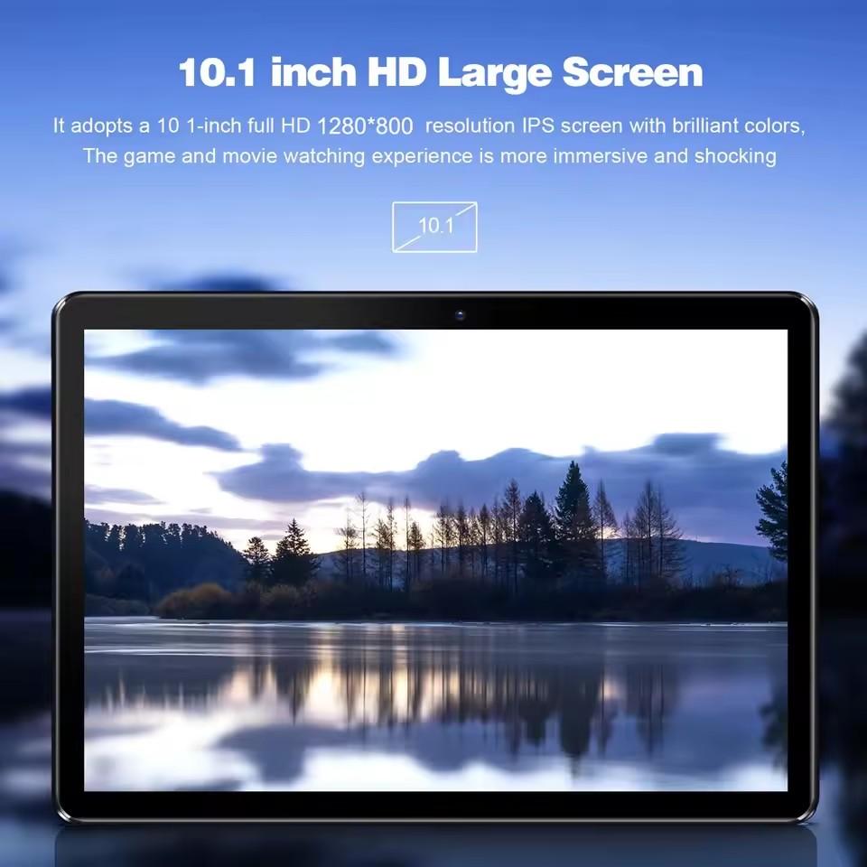 Планшетный ПК 10.1 дюйма, 8 ГБ ОЗУ, 128 ГБ ПЗУ, Android 13, Восьмиядерный процессор, Type-C