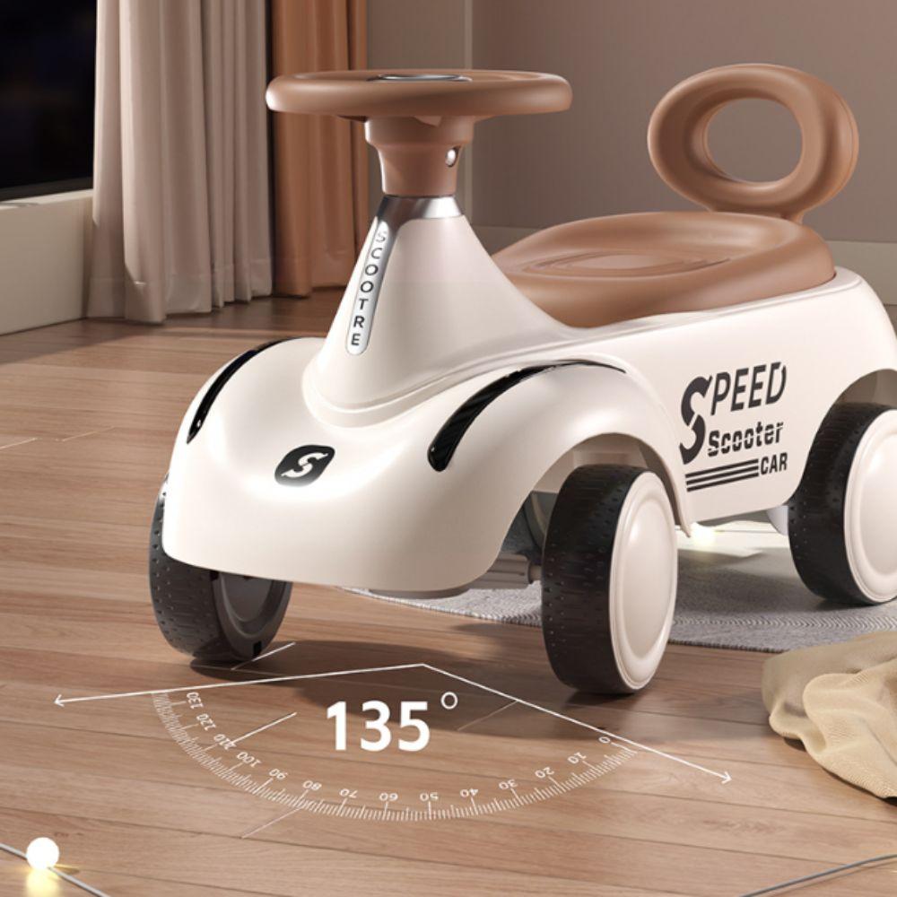 with Sweeping Ride on Car 4 Wheel Toddler Scooter Sliding Walking Toy Housework Practice