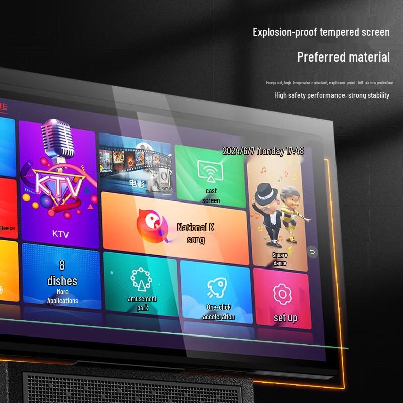 MALONE KT-3888S Portable KTV Speaker with 32-inch Display