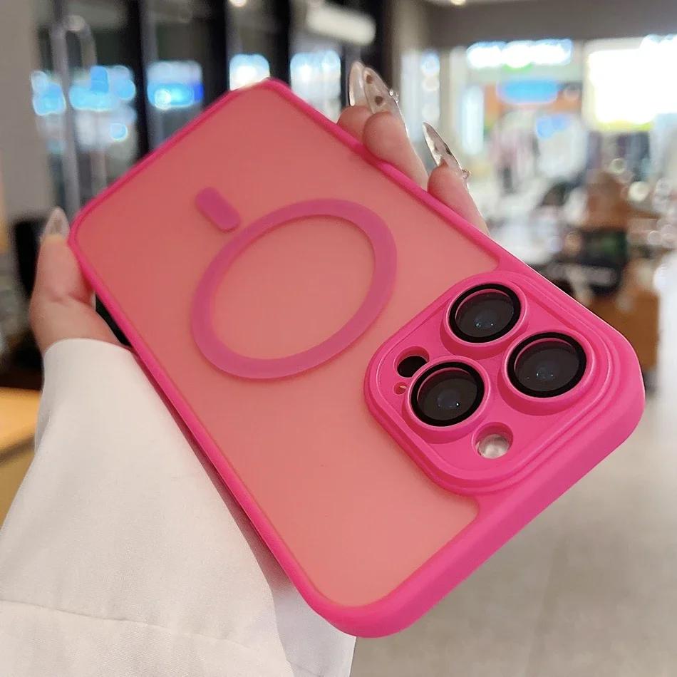 Desert Gold Case for For Iphone 16 13 1 14 11 12 Pro Max Plus Magnetic Camera Protector Wireless Charge Matte Cover