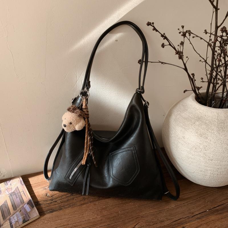 Сумка-тоут большой вместимости, нишевая повседневная сумка подмышку, сумка для поездок на работу через плечо или с двумя лямками