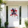 Farmhouse Style Wreath Flower Decorative Sign for Front Door Retro Burlap DIY And Bow Making Kit Artificial Floral Wall Hanging Home Indoor