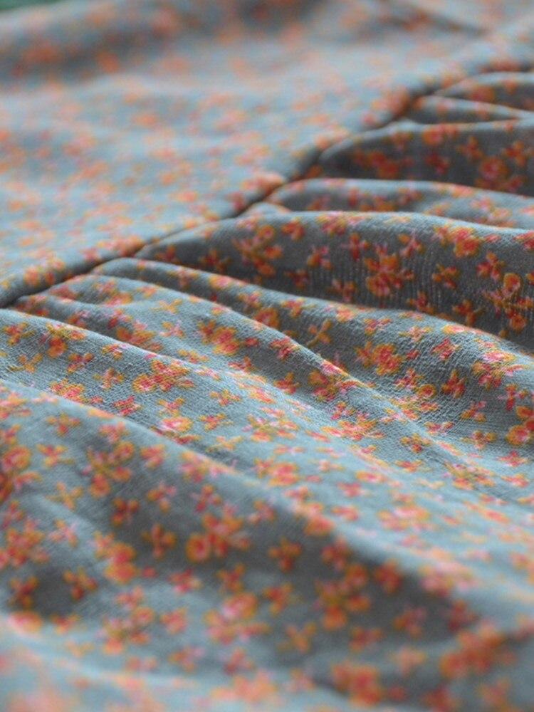 Johnature Женские рубашки в китайском стиле с поясом и коротким рукавом, летние блузки с цветочным принтом, хлопковая льняная одежда, рубашки