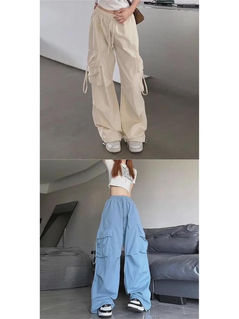 Unisex American-Style Thick Overalls for Street Dance: Trendy, Casual, All-Match Loose Wide-Leg Pants for Autumn and Winter.