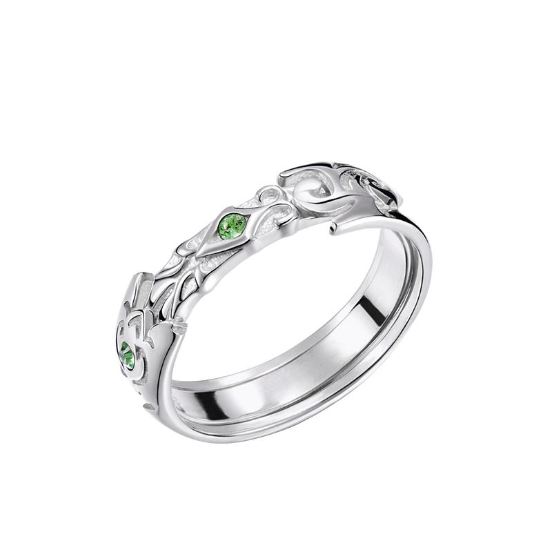 Anime The Scum Villain's Self-Saving System Cosplay Ring Shen Qingqiu Luo Binghe Unisex Couple Rings Jewelry Accessories Prop