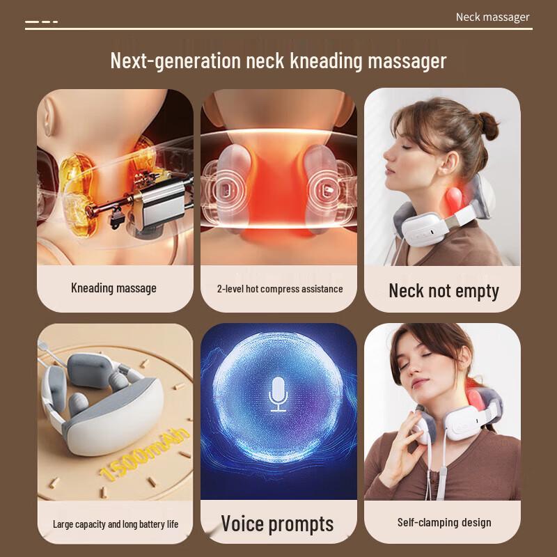 WayourCare Heated Kneading Neck & Shoulder Massager