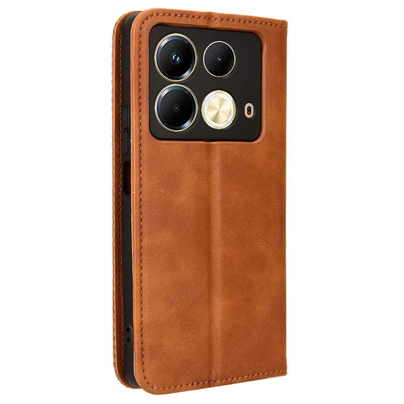 Кожаный чехол-кошелек для телефона с магнитной застежкой для Infinix Note 40 X6853