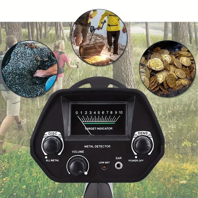 Metal detector gold silver coins treasures waterproof