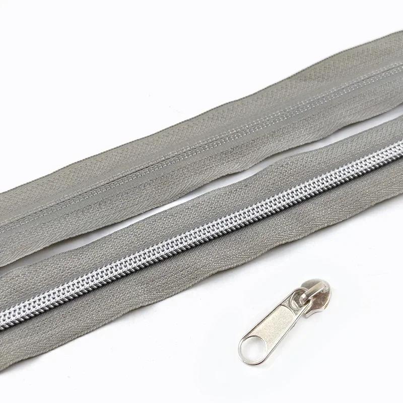 3/5/10 м 5# Нейлоновая тесьма-молния со слайдером Сумки Одежда Ремонт молний Пластиковая спиральная молния DIY Одежда Замена Швейные аксессуары