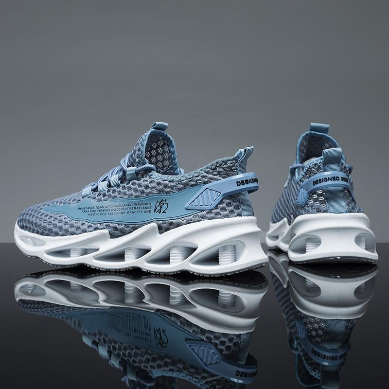 2022 летняя спортивная обувь, мужская дышащая повседневная обувь с сеткой, модные мужские кроссовки для бега