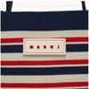 Marni Sbmp0152a1 P6485 Zo728 Полосатая мини-сумка кроссбоди