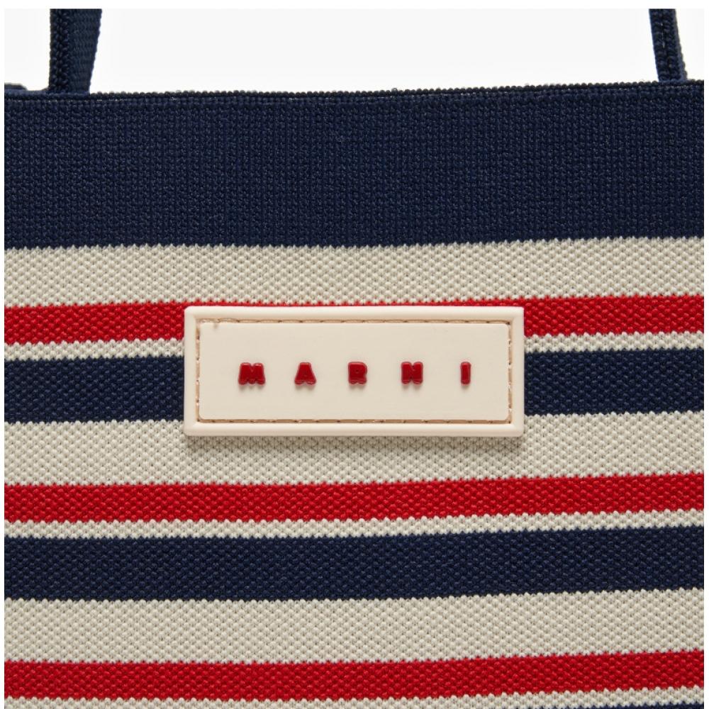 Marni Sbmp0152a1 P6485 Zo728 Полосатая мини-сумка кроссбоди