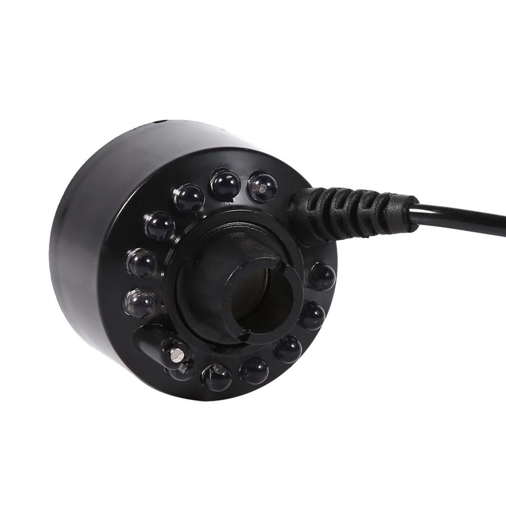 24 В увлажнитель с изменением цвета, ультразвуковой генератор тумана, распылитель для пруда, увлажнители воздуха, 12 светодиодов