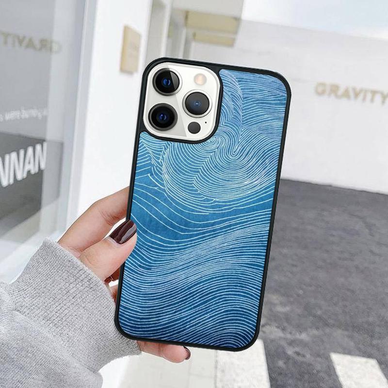 Модный абстрактный арт, линия, волна, чехол для телефона для iPhone 17 Air 15 16e 11 13 14 Pro Max 12 Plus Max Fundas