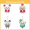 Chiikawa Usagi Little Bear China Hotel Series Cute Animal Plush Keyring Pendant