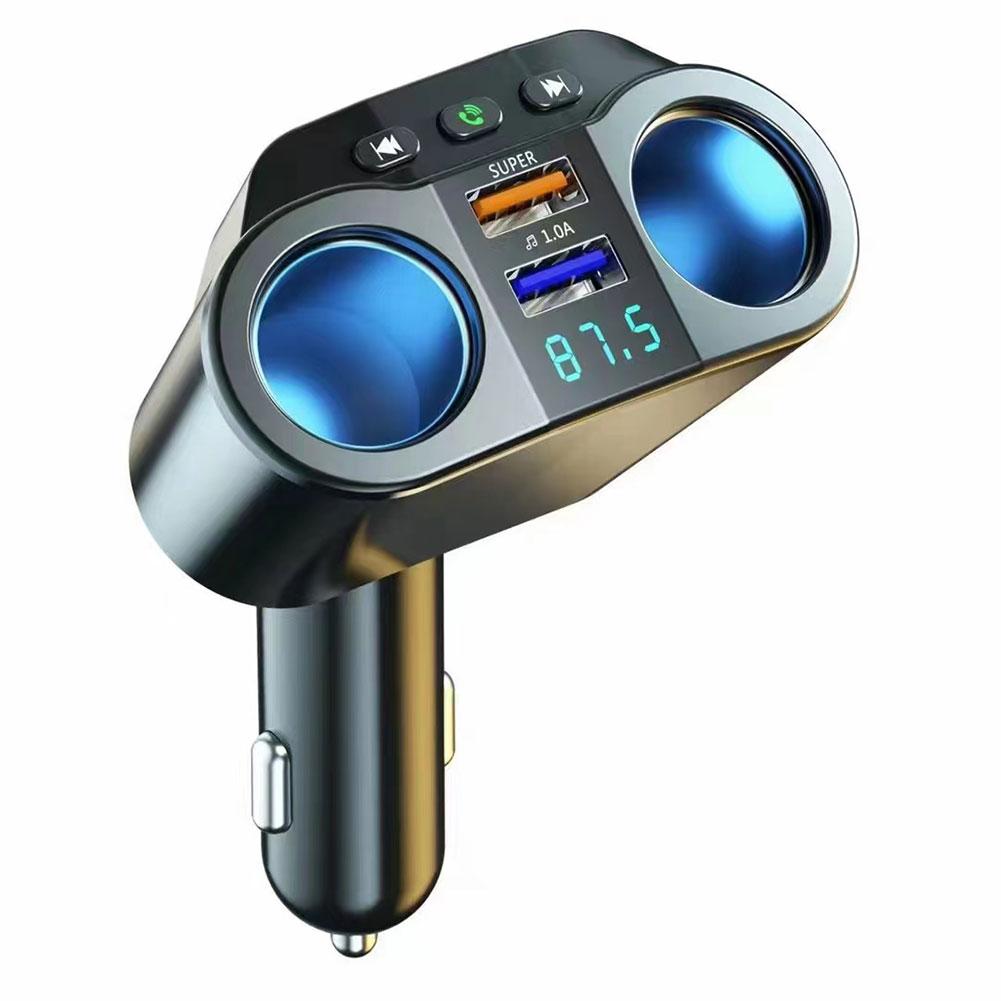 3.1A Двойное USB Быстрое Автомобильное Зарядное Устройство Беспроводной Bluetooth FM Радио Модулятор 12/24В Автомобильный Прикуриватель Передатчик Плеер Адаптер Розетка T3O5
