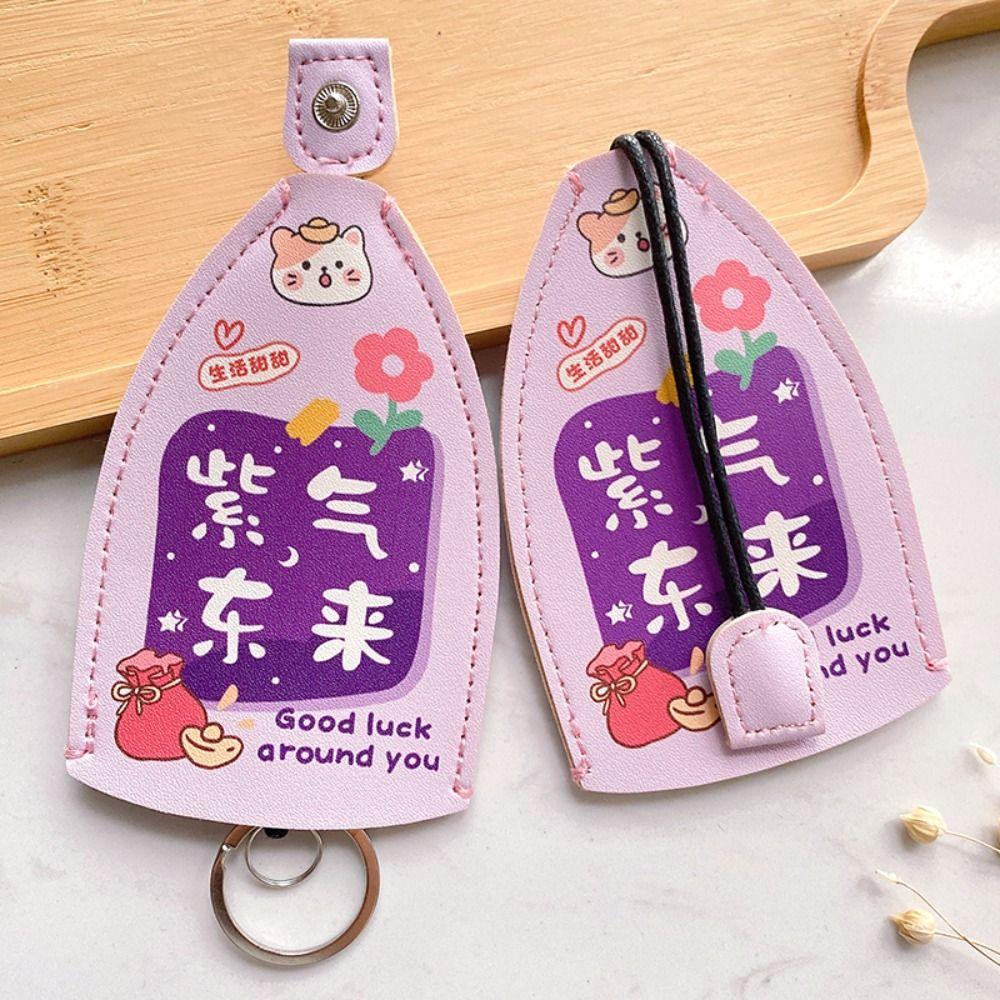Cartoon Pull Out Key Case PU Leather Key Wallets Cute Pull Out Key Sleeve  Gifts
