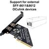 Карта расширения Широко совместимая Универсальная PCIE 4 x 8 к Oculink Поддержка Конвертировать