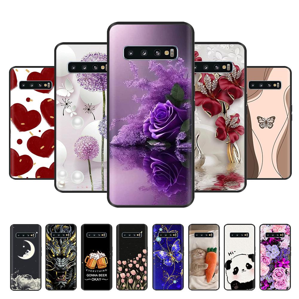 Чехол для телефона Samsung Galaxy S10 Мягкий Гладкий Жидкий Силикон Полная Защита Чехлы Для Samsung S10 Plus S10+ S 10 Задняя Крышка
