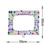 50x 59CM Photo Booth Foil Balloons Happy Birthday Photo Frame Globos Birthday Party Decor Supplies Baby Shower Kid Toys Gift