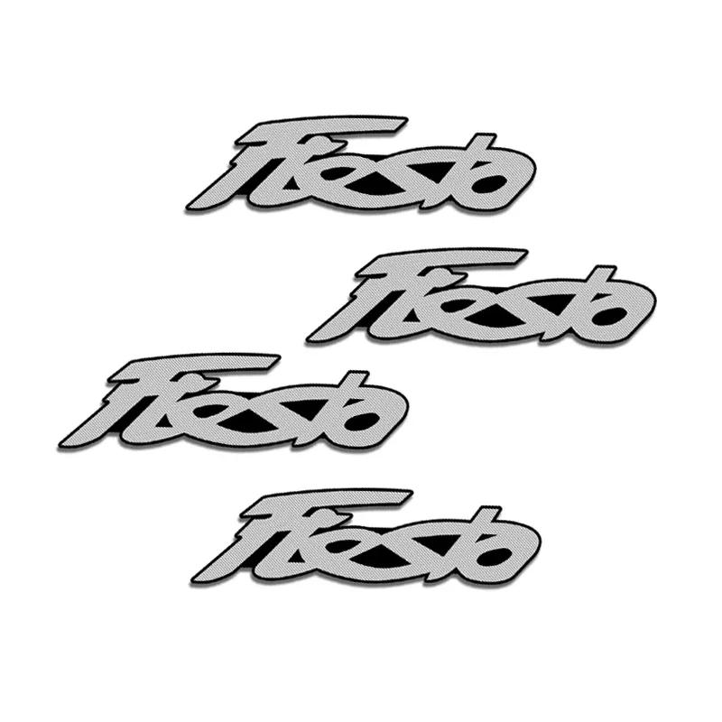 MINO2 4pcs Car Stereo Speaker Emblem Stickers Decal for Ford Ranger Fiesta Transit Kuga Mondeo Explorer Escape Galaxy F150 Raptor