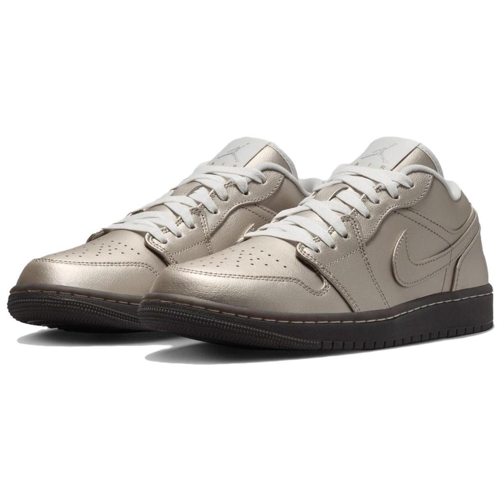 Air Jordan 1 Low SE Metallic Zinc женские кроссовки Silver Summit-White Velvet-Brown HQ3529-099