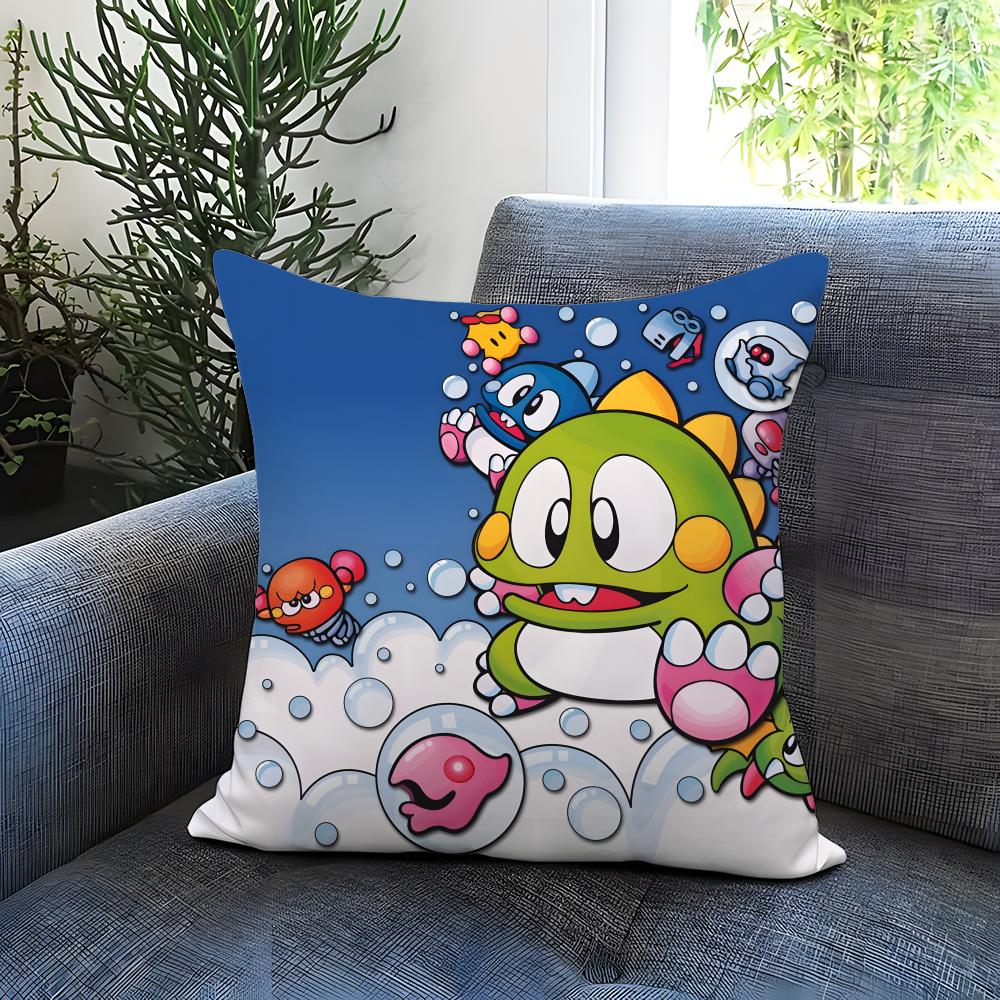 Аниме B-Bubble B-Bobble Наволочка Удобная Двусторонняя Наволочка Идеально для Автомобиля Дивана Спальни и Многого Другого