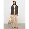 JZ Jiuzi Shopping Mall's same lazy and relaxed cotton soft air layer casual hooded jacket for women, spring 2025 new style