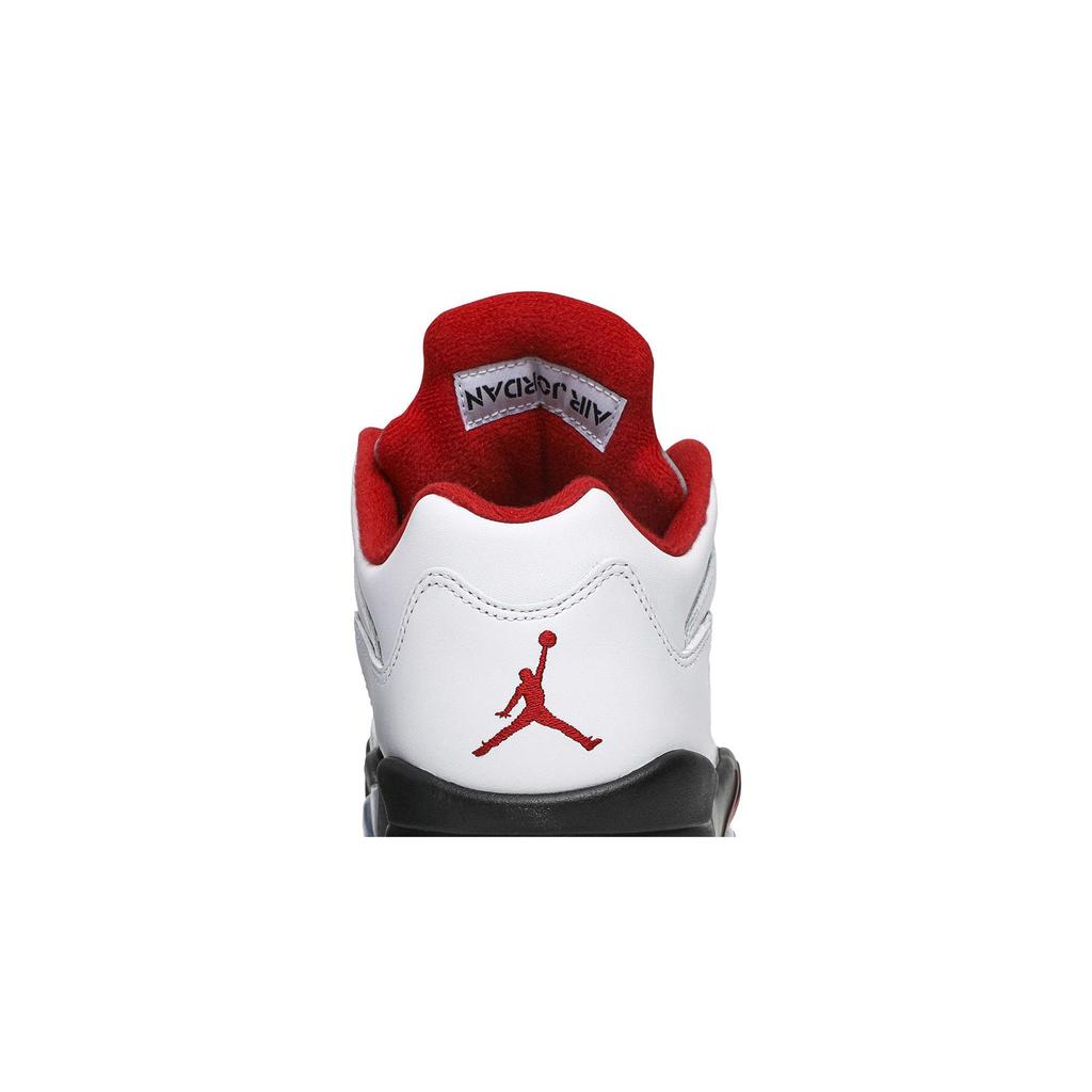 Air Jordan 5 Low Golf 'White Fire Red' (Unisex) White / Black / Metallic Silver / Fire Red Vintage Basketball Shoes CU4523 100