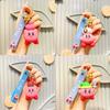 Cute Star Kirby Dripping Glue Keychain Car Backpack Cartoon Figure Bag Pendant Key Ring Lovely Pvc Material