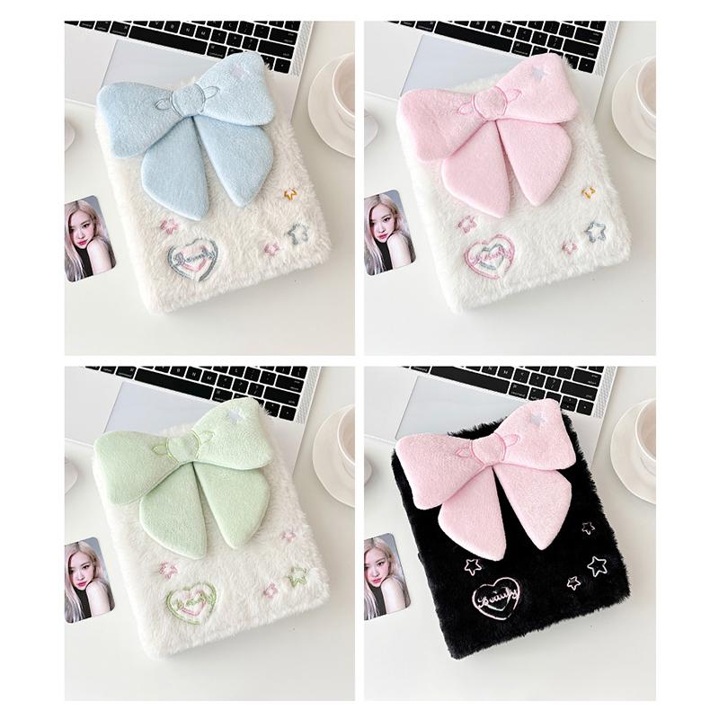 Kawaii A6 Bow Photocard Binder Collect Book Idol Plush Photo Card Holder Photocards Album