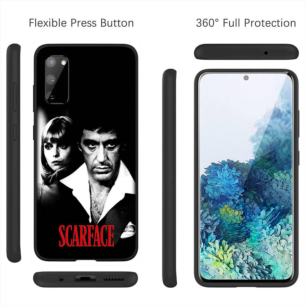 Для Samsung Galaxy S25 S24 iPhone 17 16 15 Xiaomi Redmi Note 14 13 12 11 Plus Pro Max XR Чехол для телефона Лицо со шрамом Аль Пачино Тони Монтана OPPO Huawei Обложка