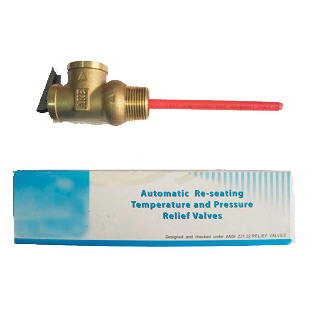 1/2" 3/4“ TP Valve Temperature and Pressure Relief Valve AKE as TP Safety Valve for Solar Water Heater Pressurized WaterTank