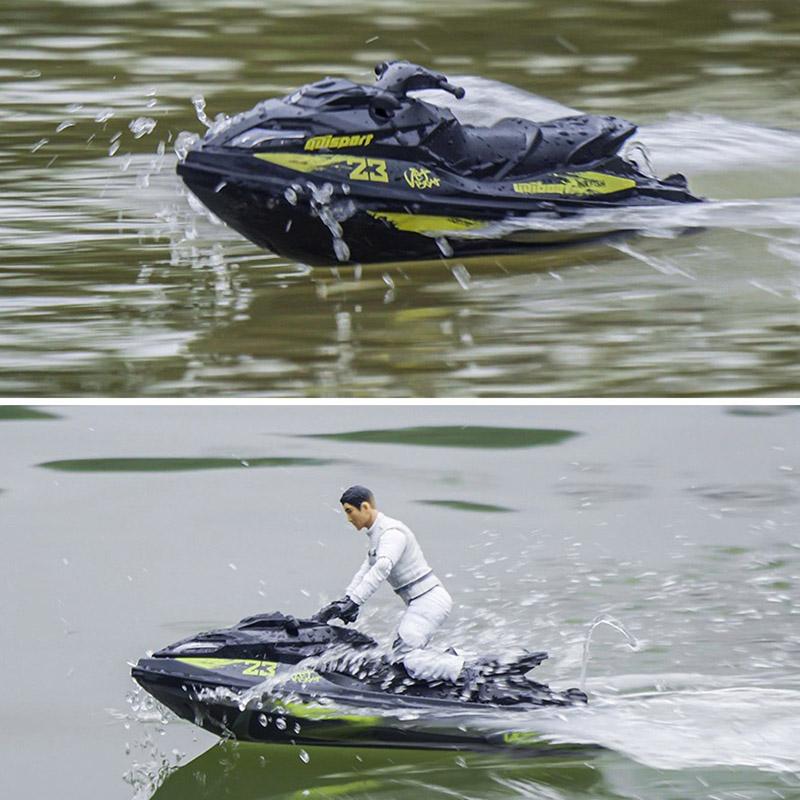 UDI023 RC Speedboat 2.4G Jet Spray RC Boat Remote Control Ship Водонепроницаемый Самовосстанавливающийся LED Lights RTR High-speed Models Toys