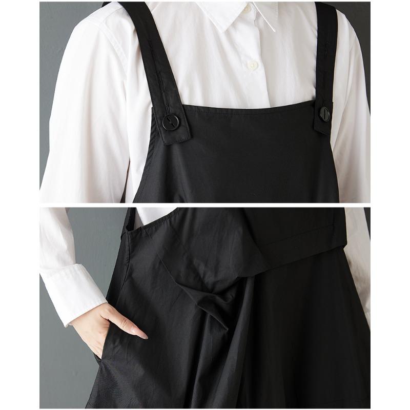 DIMANAF 2025 Осень Женское Повседневное Длинное Платье Большого Размера Свободное Модное Женское Платье Макси Без Рукавов Черное