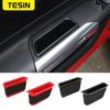 TESIN ABS Car Door Handle Organizer Storage Box for Ford Mustang 2015 2016 2017 2018 Interior Accessories