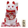 Osaka Choseido Celebrates Good Luck Brings Includes Original Wooden Tag Maneki-neko Figurine, Chirimen, Keiju, Charm, Fortune,