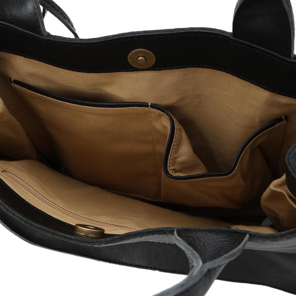 Сумка-тоут из коровьей кожи 3A BK [Tora] женская 11883-BK (черный)