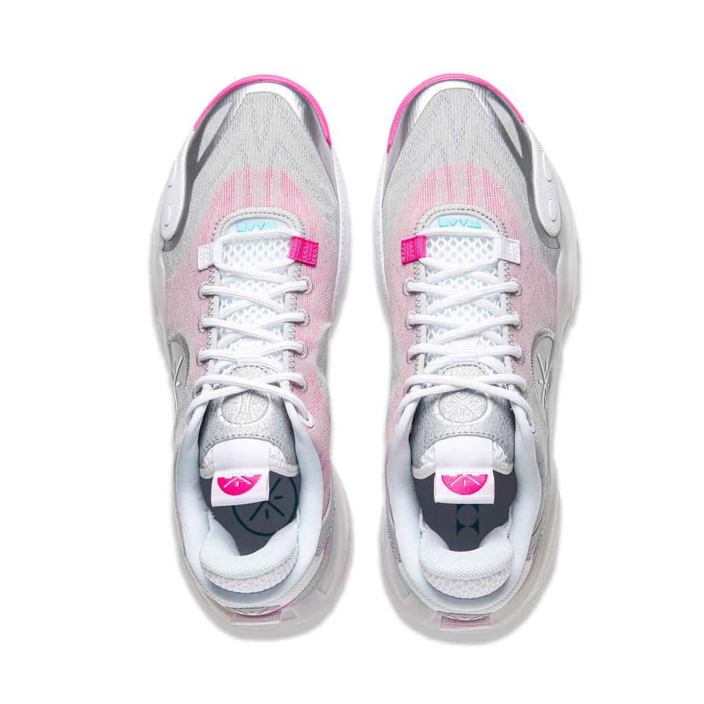 Li-Ning Wade All City 12 Birthday Men Sneakers Silver Pink ABAU023-10
