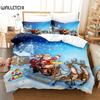 Father Christmas Bedding Set Duvet Cover Set 3d Bedding Digital Printing Bed Linen Queen Size Bedding Set Fashion Design