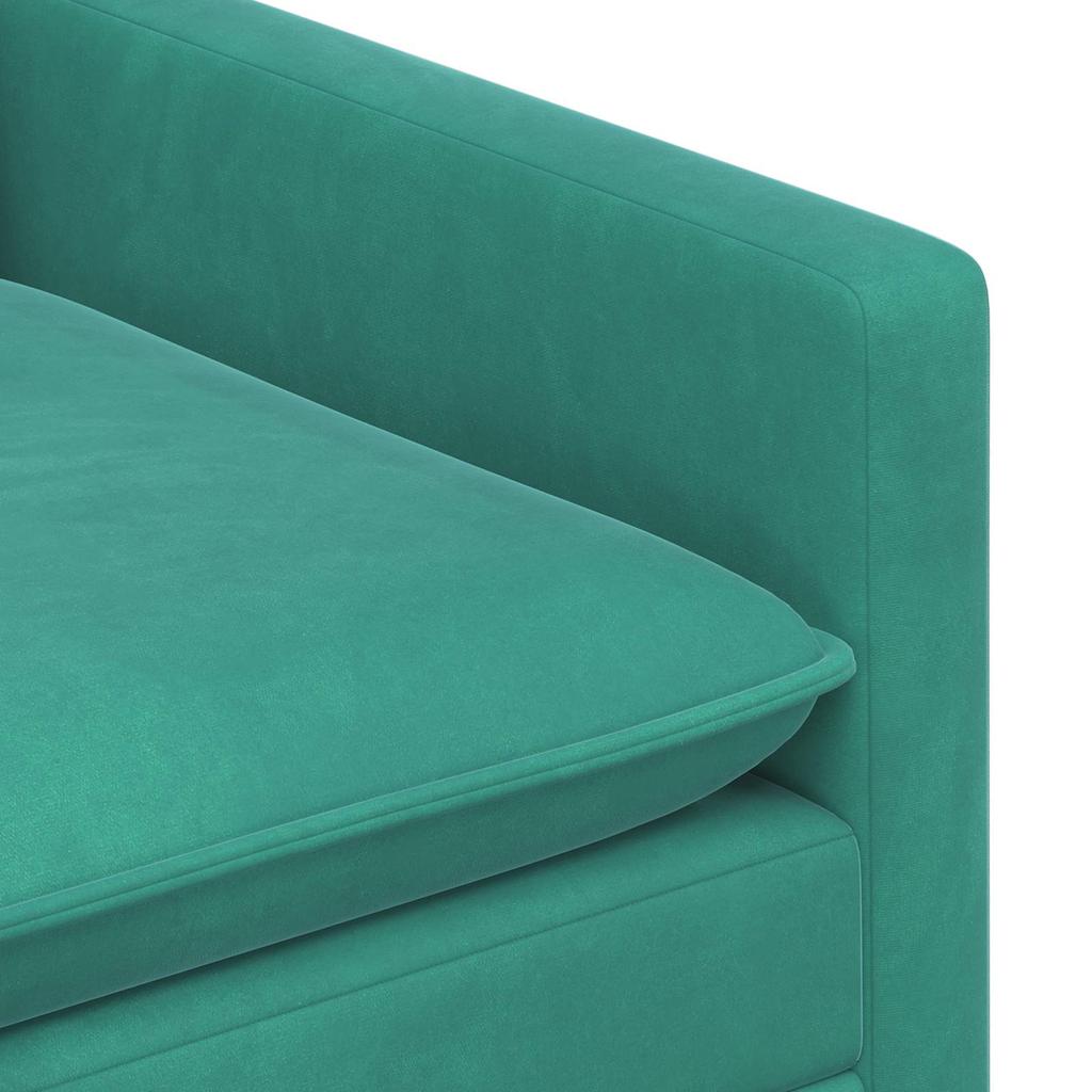 Sofa Set 2 pcs Turquoise Velvet