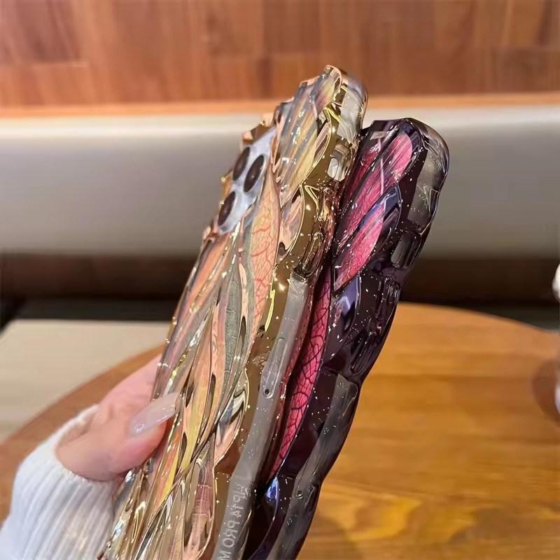 Для iPhone 16 Pro Max роскошный цветной чехол с рамкой из листвы дерева для iPhone 11 12 13 14 15 16 Pro Max Plus мягкий защитный чехол